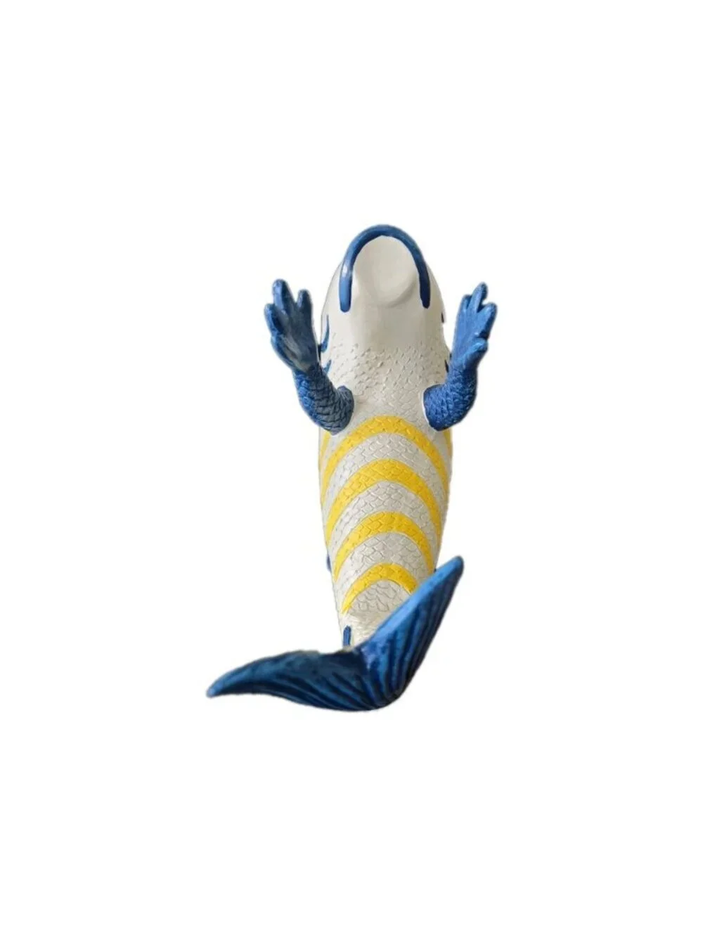 New Blue Yellow Funny Tropical Fish Wine Bottle Holder Coastal Beach House Bar